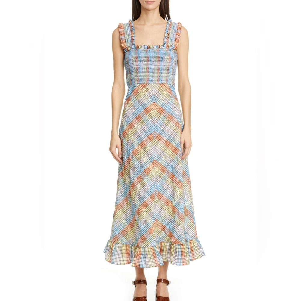 GANNI Seersucker dress